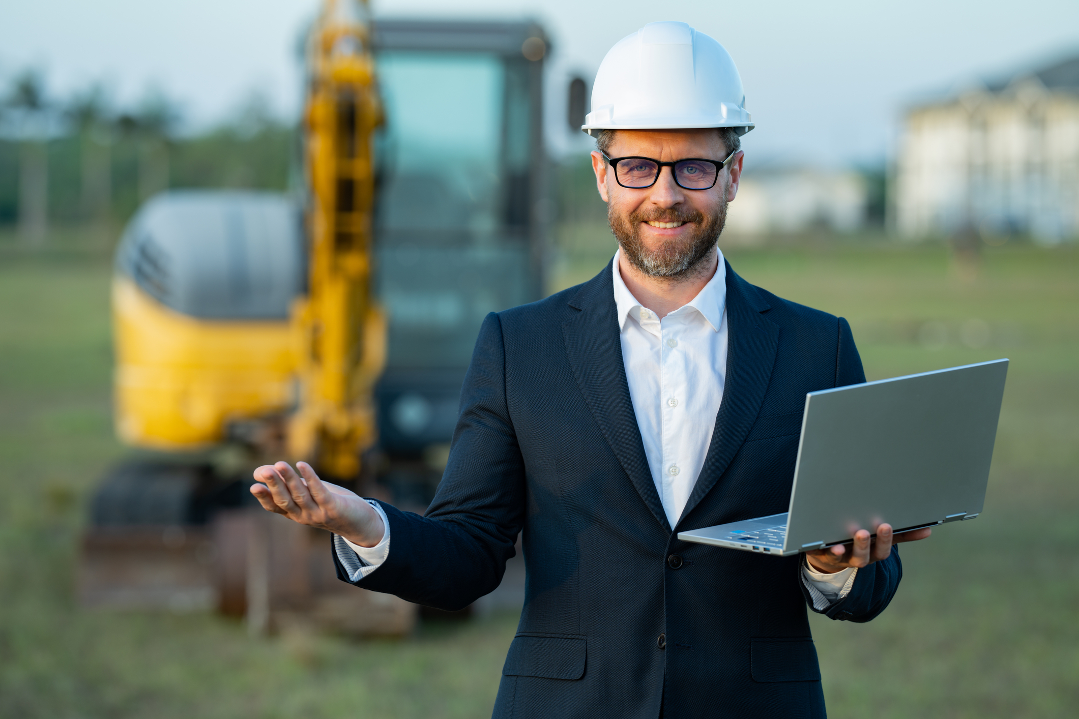 Civil construction professional in a project setting